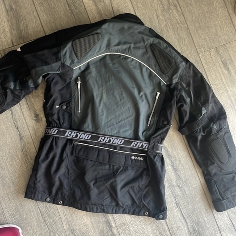 Rhyno jacket XL motorcylce Bikercore black and gray - Picture 7 of 13